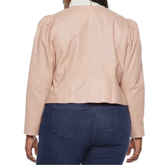 NWT Genuine Leather Moto Jacket - Picture 5 of 7